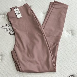 Express super high waisted faux leather leggings htf brand new with tags